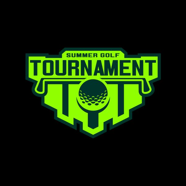 Tournament Summer golf logo template Thumbnail
