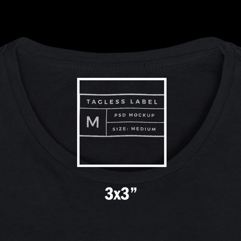 Full Color Transfer Neck Label / Tag  Thumbnail