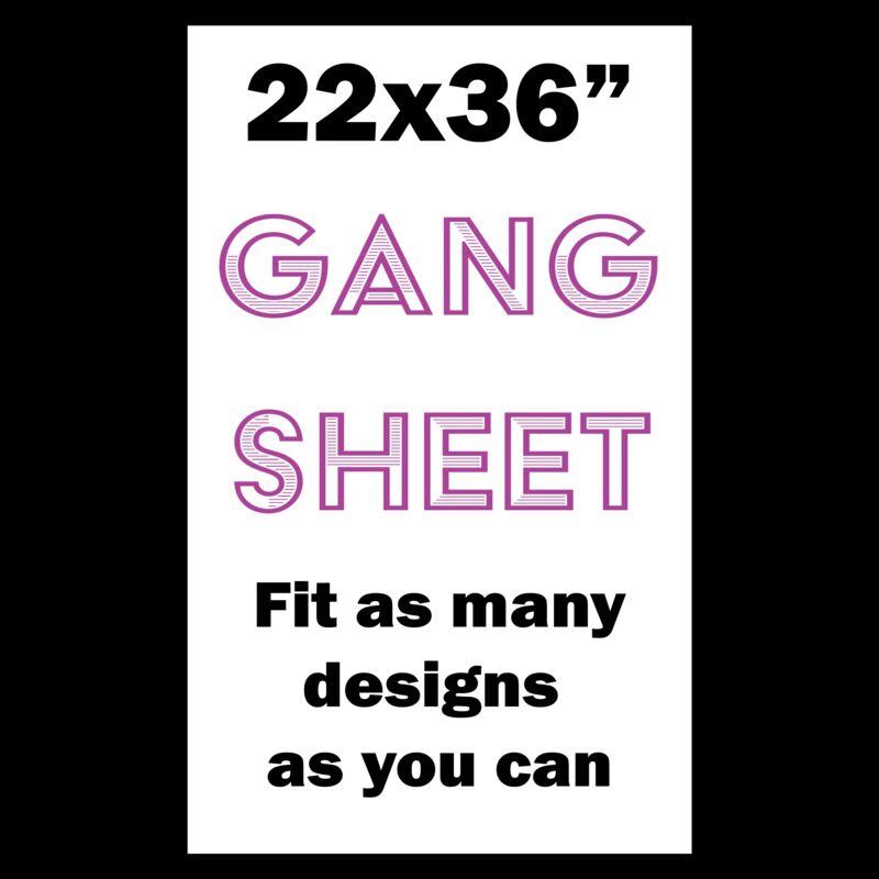 Full Color DTF Gang Sheet 22x36" Thumbnail