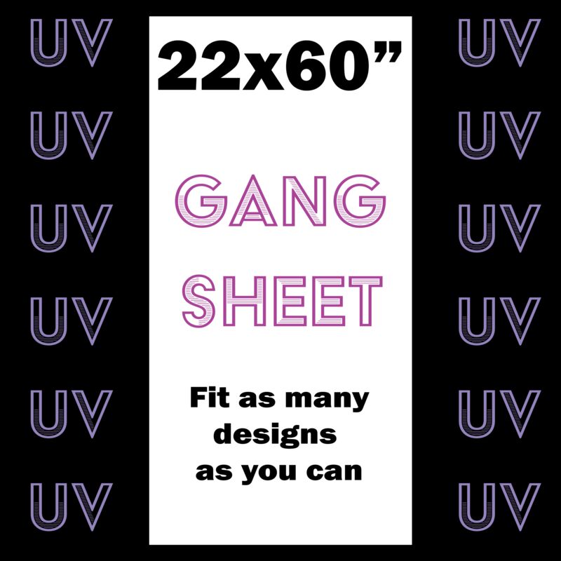 UV DTF Gang Sheet 22x60" Thumbnail