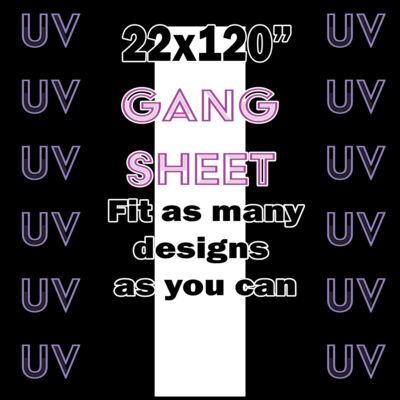 UV DTF Gang Sheet 22x120" Thumbnail