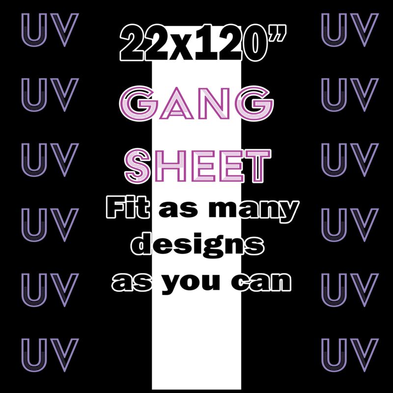 UV DTF Gang Sheet 22x120" Thumbnail