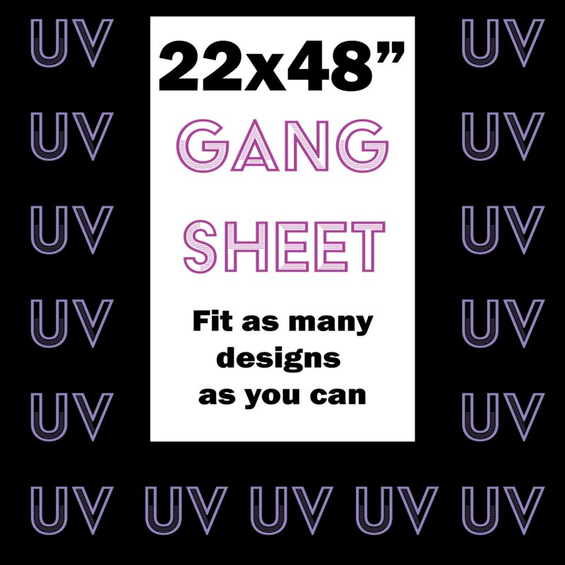 UV DTF Gang Sheet 22x48" Thumbnail