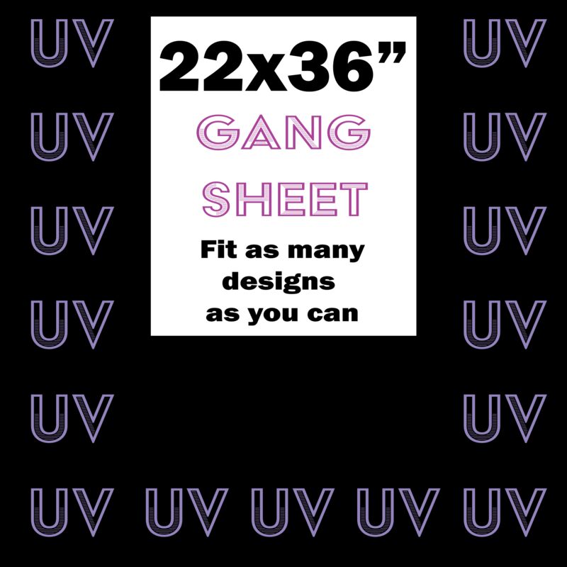 UV DTF Gang Sheet 22x36" Thumbnail